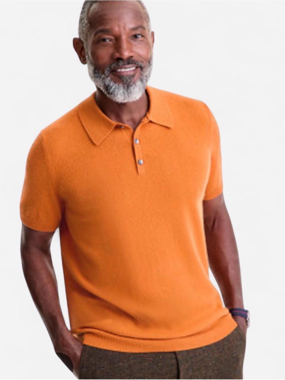 Eddie Bauer Men’s Burnt Orange Polo